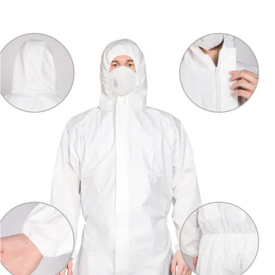 Καλή τιμή. Microporous παφλασμός κοστουμιών σώματος πολυπροπυλενίου φορμών 60GSM μίας χρήσης προστατευτικός ανθεκτικός σε απευθείας σύνδεση