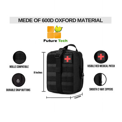 Αγορά 600D Oxford Fabric First Aid Kit Emergency Bag CE/ISO13485 Πιστοποιημένο για τακτική ιατρική χρήση σε εξωτερικούς χώρους ηλεκτρονική κατασκευή