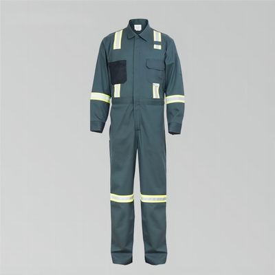 Αγορά 88% βαμβάκι 12% νάιλον φόρμα ασφαλείας NFPA 70E και 2112 Πιστοποιημένη με ανακλαστική λωρίδα 360° ηλεκτρονική κατασκευή