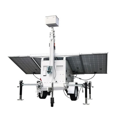 Καλή τιμή. Ενίσχυρη 1KW φορτίο ισχύς LED ηλιακό πύργο φως με 6m υδραυλικό στέλεχος και μηδενική λειτουργία θορύβου σε απευθείας σύνδεση