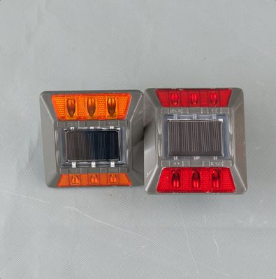Καλή τιμή. Αδιάβροχο IP>67 Αλουμίνιο 6 LED Solar Stud Light με 30 Tons αντοχή στη συμπίεση και 800m Απόσταση προβολής σε απευθείας σύνδεση